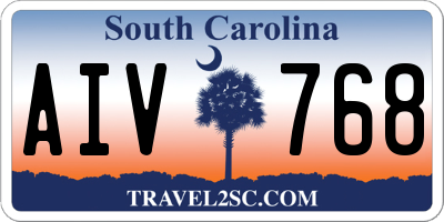 SC license plate AIV768
