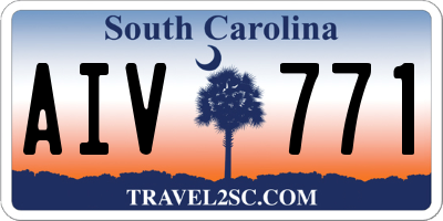 SC license plate AIV771