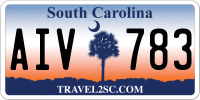 SC license plate AIV783