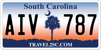 SC license plate AIV787