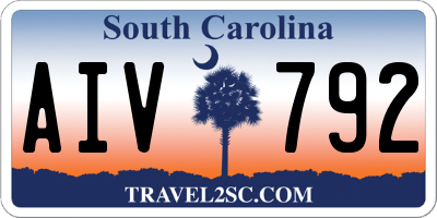 SC license plate AIV792