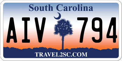 SC license plate AIV794