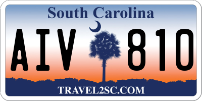 SC license plate AIV810