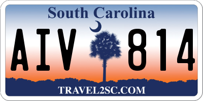 SC license plate AIV814