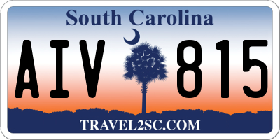 SC license plate AIV815