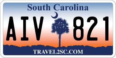 SC license plate AIV821