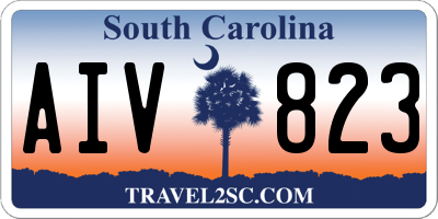 SC license plate AIV823