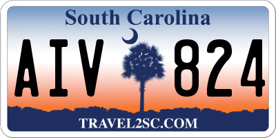 SC license plate AIV824