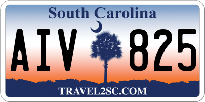 SC license plate AIV825