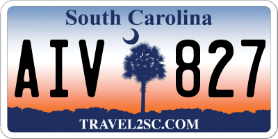 SC license plate AIV827