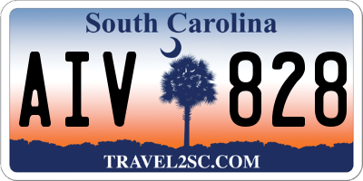 SC license plate AIV828