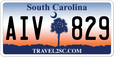 SC license plate AIV829