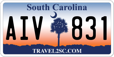 SC license plate AIV831