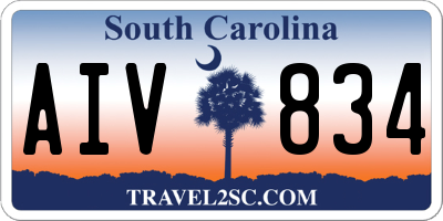 SC license plate AIV834
