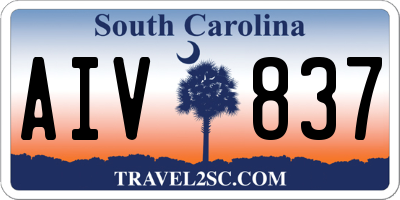 SC license plate AIV837