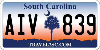 SC license plate AIV839