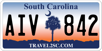SC license plate AIV842