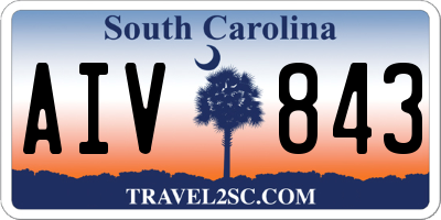 SC license plate AIV843