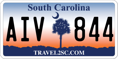 SC license plate AIV844