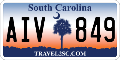 SC license plate AIV849