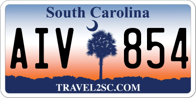 SC license plate AIV854