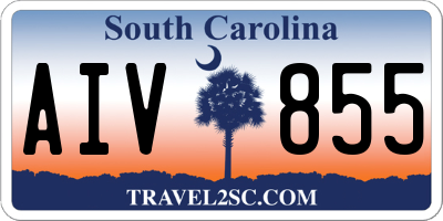 SC license plate AIV855