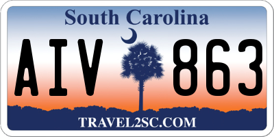 SC license plate AIV863