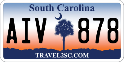 SC license plate AIV878