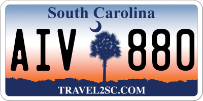 SC license plate AIV880