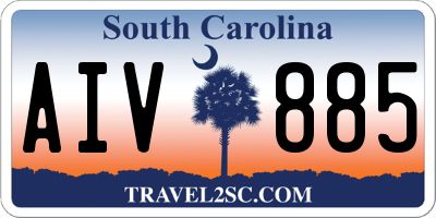 SC license plate AIV885