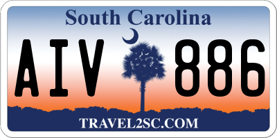 SC license plate AIV886