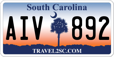 SC license plate AIV892