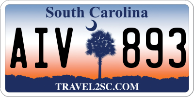 SC license plate AIV893