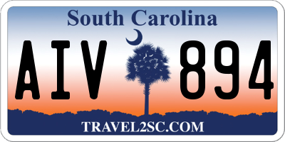 SC license plate AIV894
