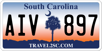 SC license plate AIV897