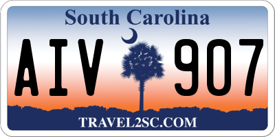 SC license plate AIV907