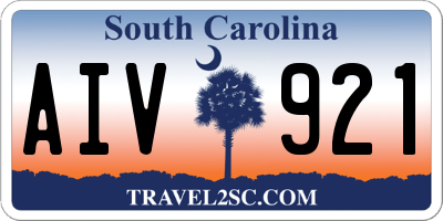 SC license plate AIV921