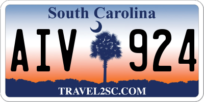SC license plate AIV924