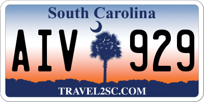 SC license plate AIV929