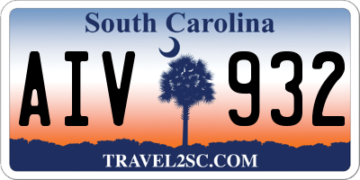 SC license plate AIV932