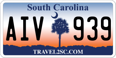 SC license plate AIV939