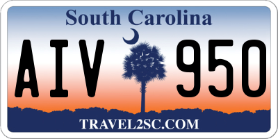 SC license plate AIV950