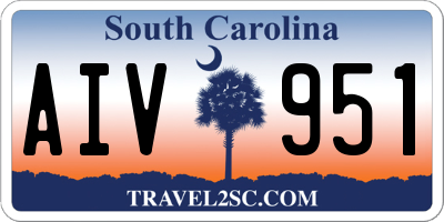 SC license plate AIV951