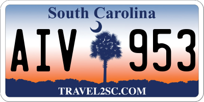 SC license plate AIV953