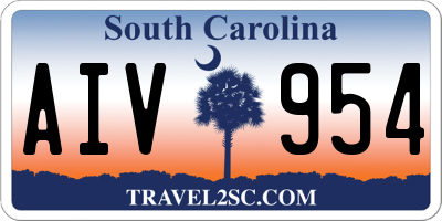 SC license plate AIV954