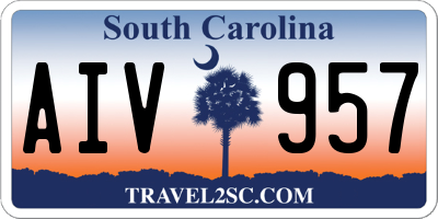 SC license plate AIV957
