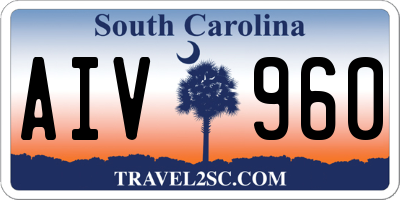 SC license plate AIV960