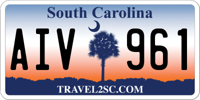 SC license plate AIV961