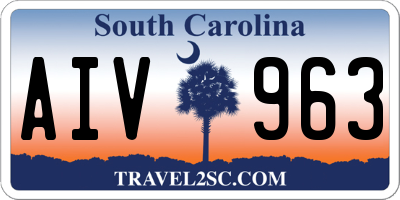 SC license plate AIV963