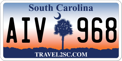 SC license plate AIV968